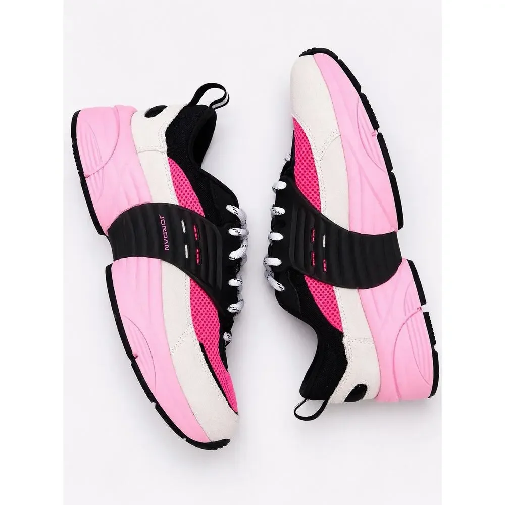 Air Jordan Trunner O/S Wolf Gray Black Pink Sneakers, Size 10.5 BML IB3722-002